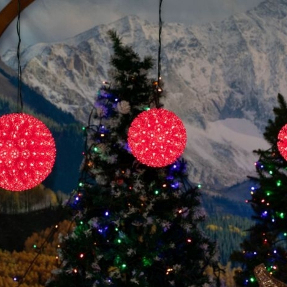 6x LED 6" Sphere Lights With 50 Lights On Each Sphere